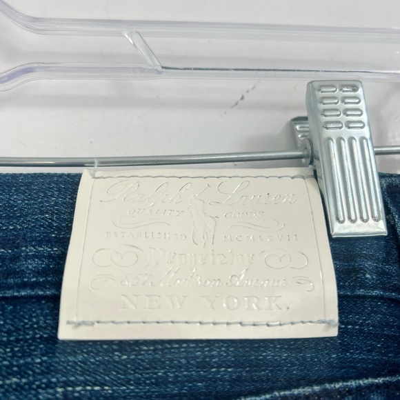 Ralph Lauren Slim Boot Cut Dark Wash Preppy Jeans Size 28 $298 - Picture 3 of 4